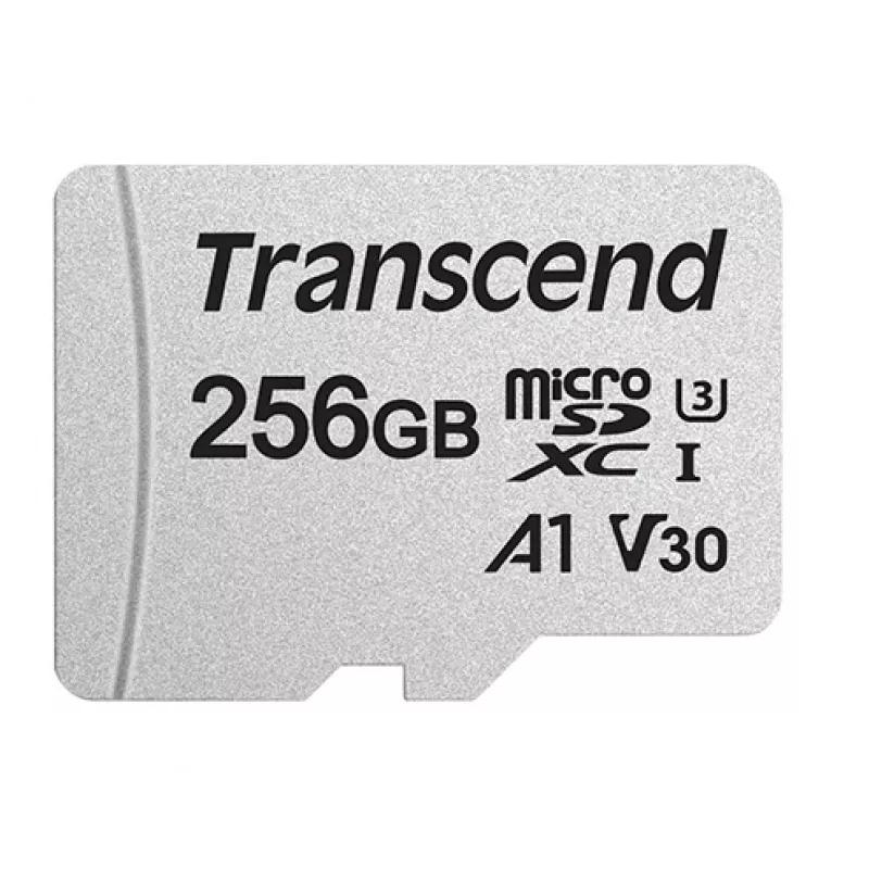 Scheda Micro SDXC TRANSCEND 300S 256 GB UHS-I U3 con adattatore