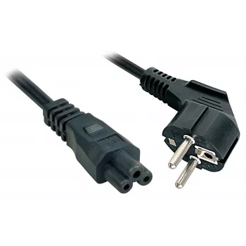Lindy 2m, CEE 7/7 - IEC 320 C5 nero CEE7/7 connettore femmina C5