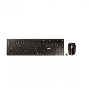 CHERRY DW 9100 SLIM tastiera mouse inclusi universale RF Wireless + Bluetooth QWERTZ svizzero nero