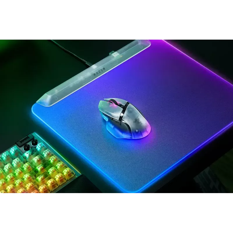 Mouse da gaming wireless Razer Basilisk V3 Pro 35K Phantom White Edition
