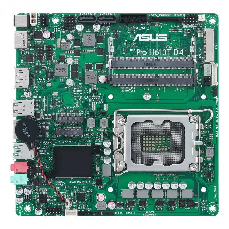 ASUS Pro H610T D4-CSM Intel H610 LGA 1700 Thin Mini ITX