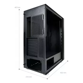 Case per PC LC-Power LC-8000B-ON Midi Tower nero