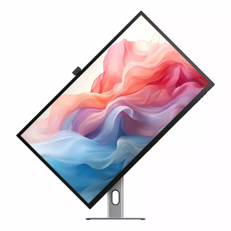 Monitor touchscreen ALOGIC Clarity Max Touch 32C4KPDWT, 32 pollici, 3840x2160 4K UHD, 65 W Power Delivery, webcam da 8 MP, hub USB, nero/argento