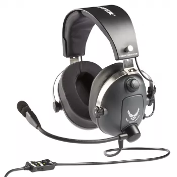 Thrustmaster T.Flight U.S. Air Force cuffie con filo archetto aviazione/controllo del traffico aereo nero, grigio