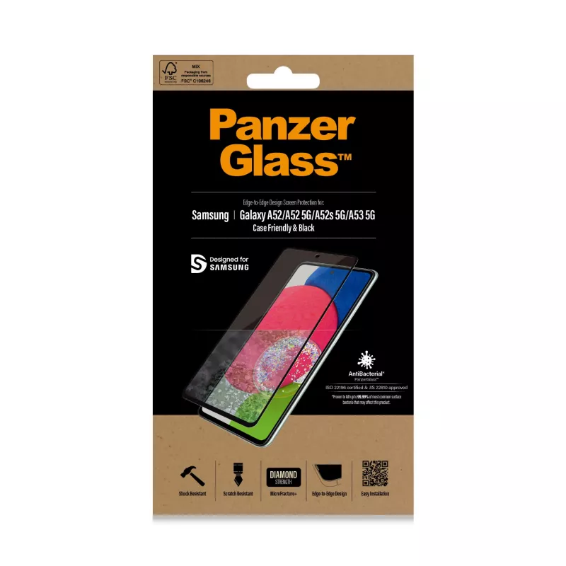PanzerGlass ® pellicola protettiva per display per Samsung Galaxy A52 | A52 5G | A52s 5G | A53 5G
