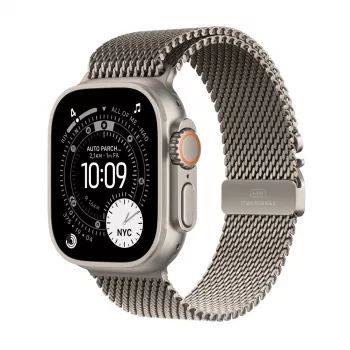 APPLE Watch Ultra 3 (2025) 5g 49mm cassa in titanio naturale con cinturino Milanese in titanio naturale M