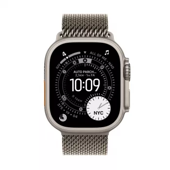 APPLE Watch Ultra 3 (2025) 5g 49mm cassa in titanio naturale con cinturino Milanese in titanio naturale M