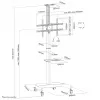Neomounts PLASMA-M1900E carrello TV 37-70 pollici - girevole