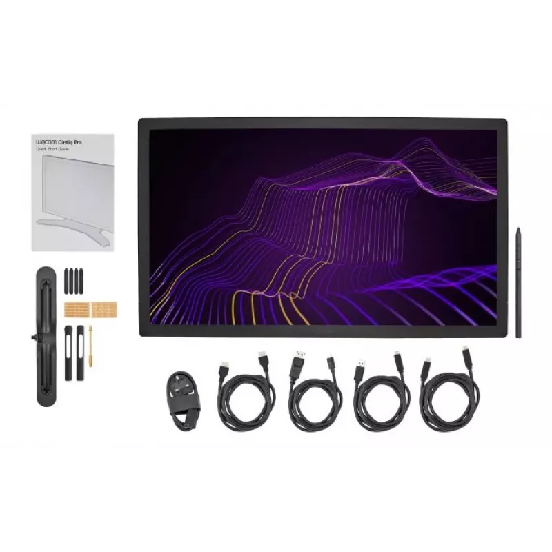 Wacom Cintiq Pro 27 DTH271K0B tavoletta grafica con display, 59,6 x 33,5 cm, Multi-Touch, HDMI, senza supporto
