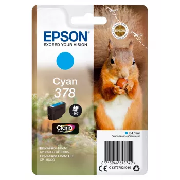 Epson Squirrel confezione singola ciano 378 inchiostro Claria Photo HD