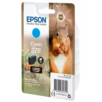 Epson Squirrel confezione singola ciano 378 inchiostro Claria Photo HD