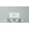 Logitech Scribe 960-001332 telecamera per lavagne, Full HD 1080p, 15 fps, USB, Bluetooth, bianco sporco