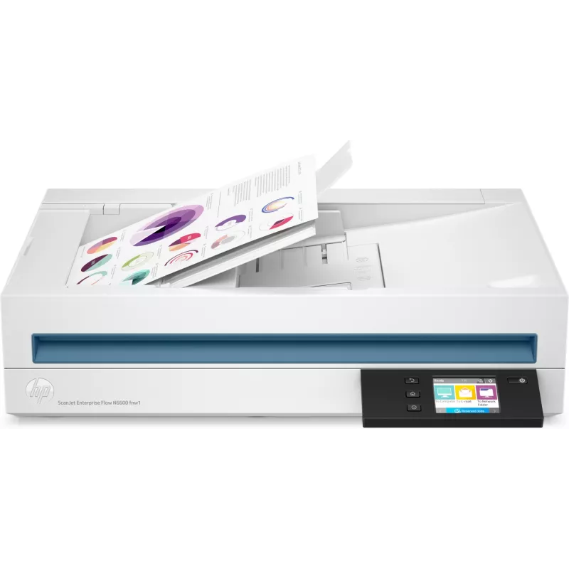 HP Scanjet Enterprise Flow N6600 fnw1 scanner piano e ADF 1200 x 1200 DPI A4 bianco