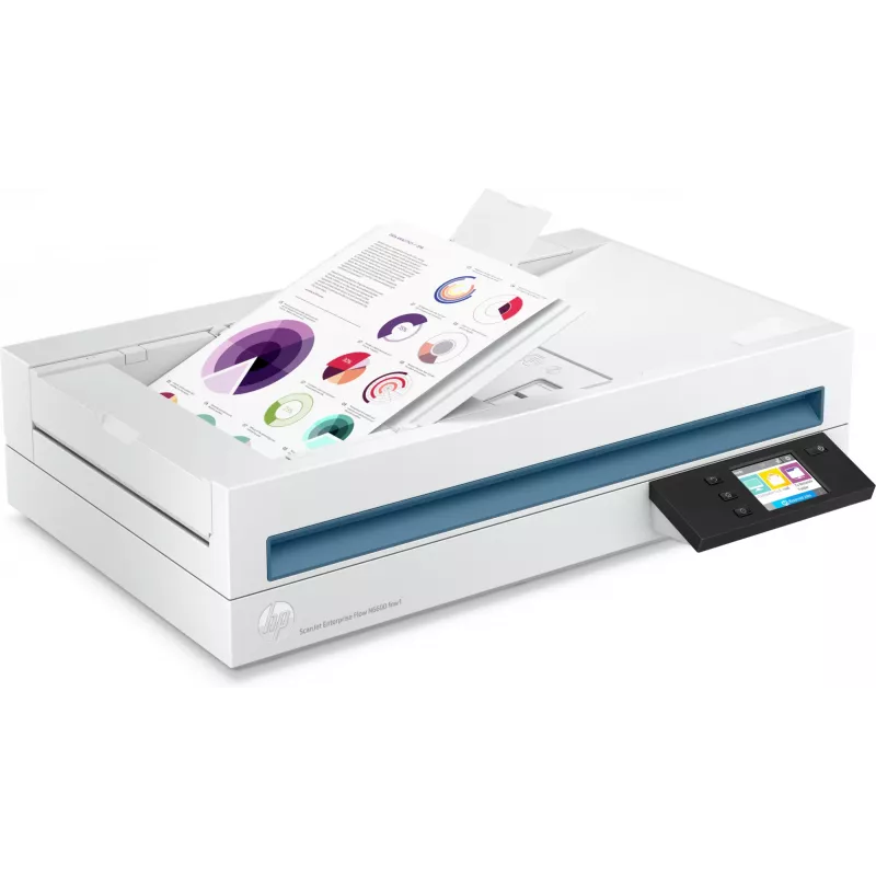 HP Scanjet Enterprise Flow N6600 fnw1 scanner piano e ADF 1200 x 1200 DPI A4 bianco
