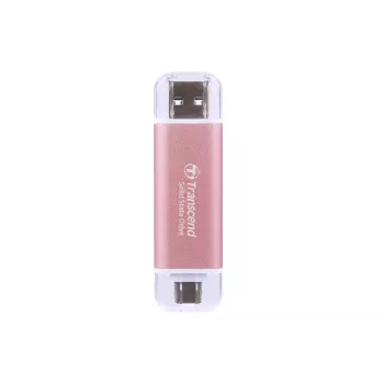 TRANSCEND Esd310p – SSD portatile 1 TB – USB Type-A / USB Type-C – rosa