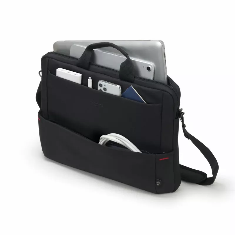 DICOTA Eco schlank Case Plus Base – borsa per notebook 13-15,6 pollici - nero / 300d RPET poliestere