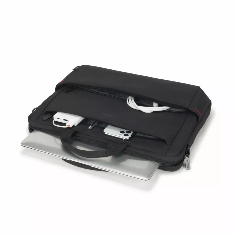 DICOTA Eco schlank Case Plus Base – borsa per notebook 13-15,6 pollici - nero / 300d RPET poliestere