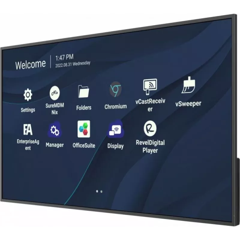 Viewsonic CDE4330 Display per signage 109,2 cm (43 pollici) Wi-Fi 450 cd/m² 4K Ultra HD nero processore integrato Android 11
