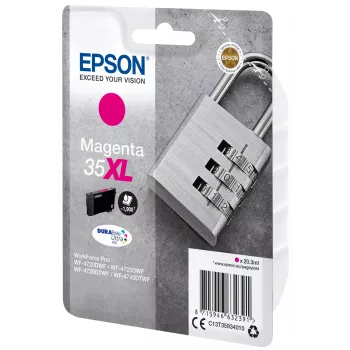 Epson Confezione singola Magenta 35XL inchiostro DURABrite Ultra, autonomia alta (XL), magenta, inchiostro pigmentato, 20,3 ml, 1 pezzo, 1900 pagine