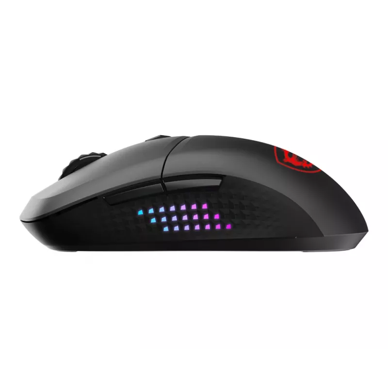 MSI VERSA 300 ELITE WIRELESS Mouse da gaming per destrorsi RF Wireless + Bluetooth + USB Type-C ottico 26000 DPI