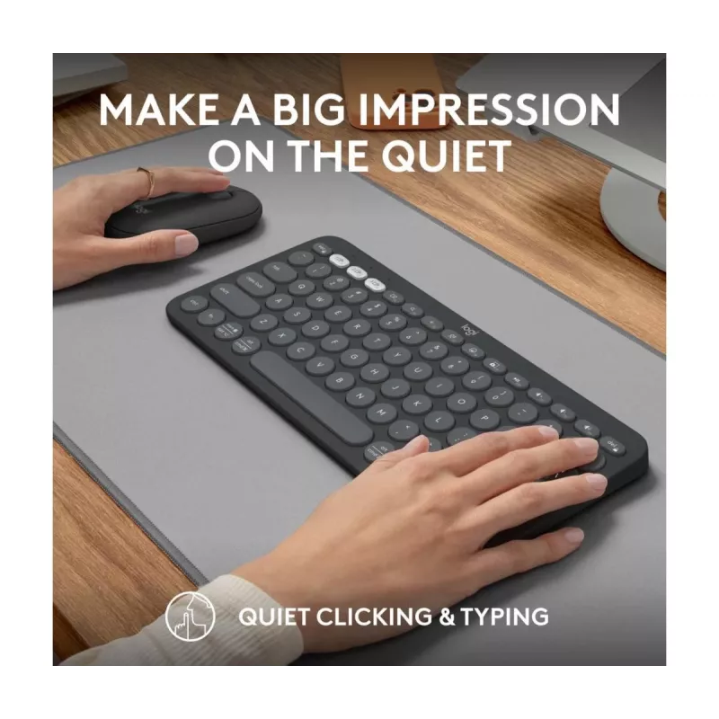 LOGITECH Pebble 2 Combo per Tonal Graphite Qwerty US