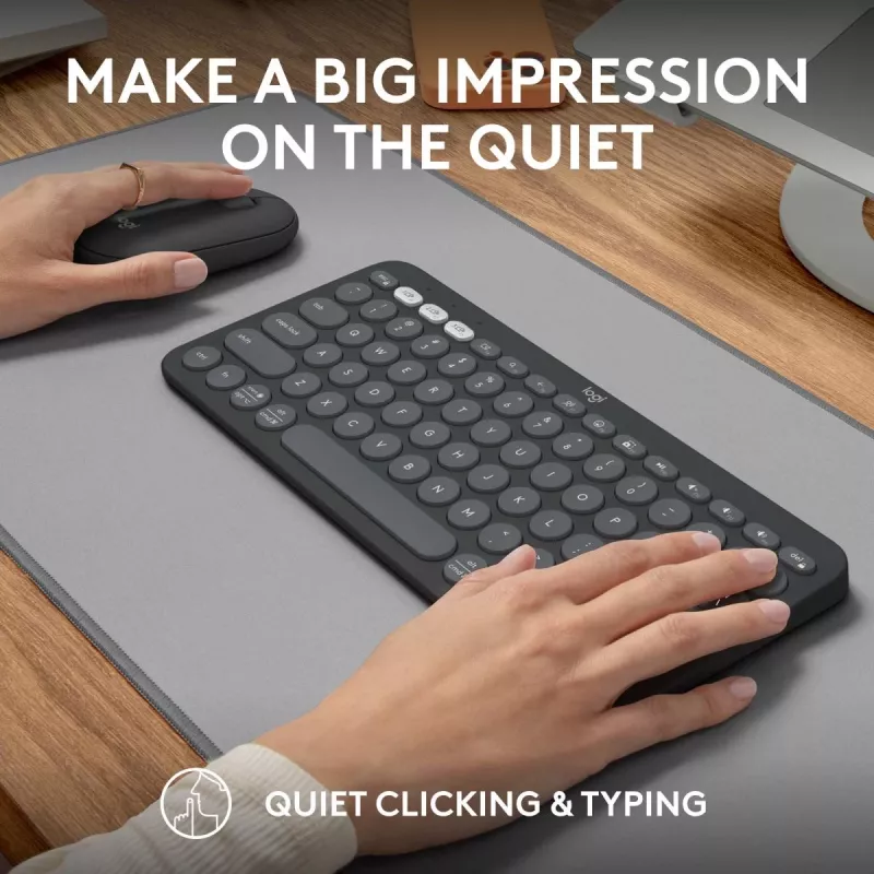 LOGITECH Pebble 2 Combo per Tonal Graphite Qwerty US