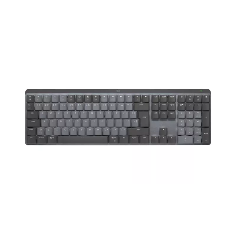 LOGITECH MX Mechanical Tastiera performance wireless illuminata – Graphite, US International, QWERTY, tattile, silenziosa