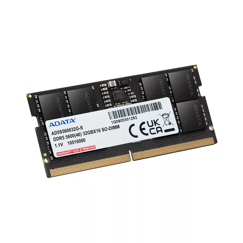 SO-DIMM 16 GB DDR5-5600, memoria RAM nera, AD5S560016G-S, Premier Tray