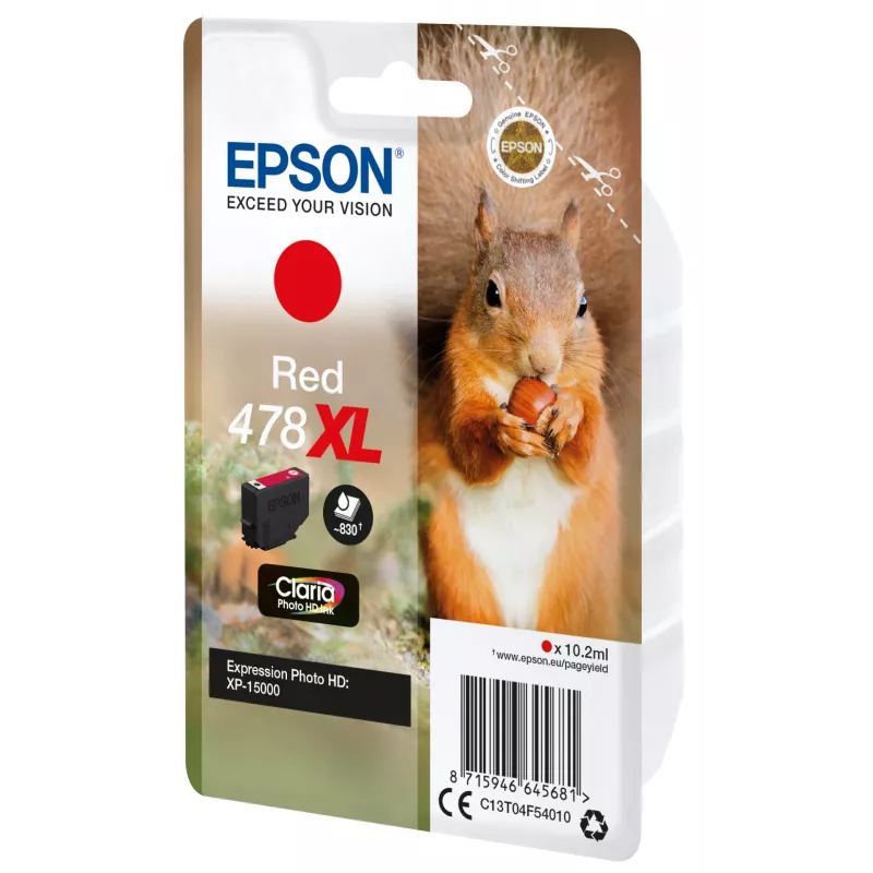 Epson Squirrel confezione singola rosso 478XL Claria Photo HD inchiostro
