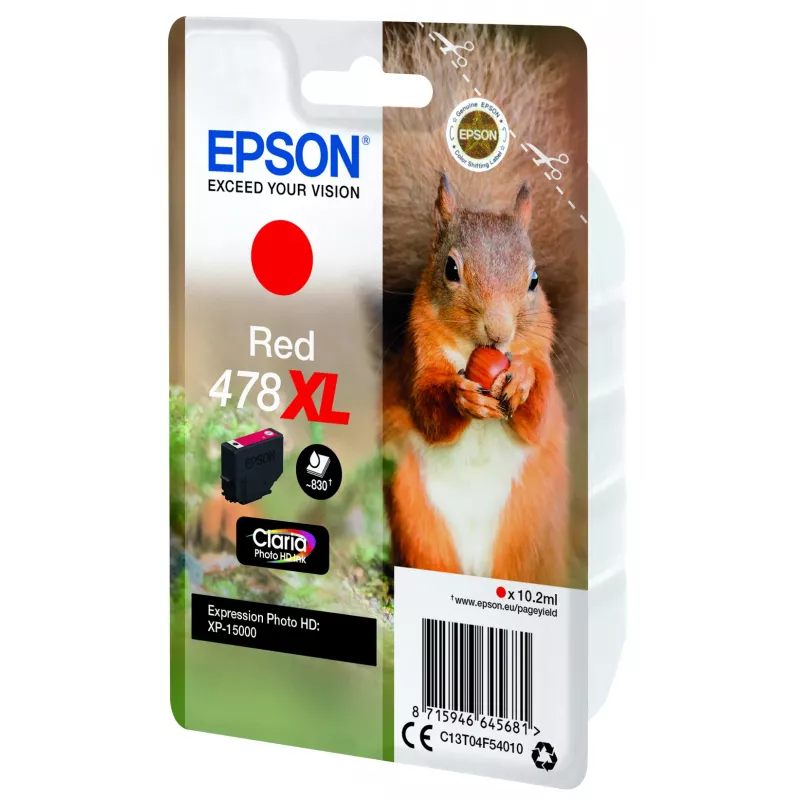 Epson Squirrel confezione singola rosso 478XL Claria Photo HD inchiostro