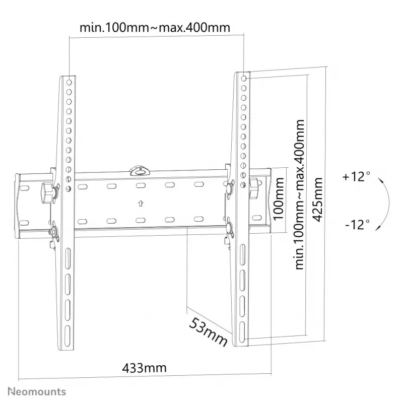 Neomounts FPMA-W350 nero supporto TV da parete 32-55