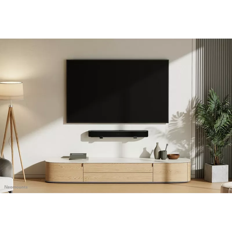 Neomounts AWL29-550BL1 supporto a parete per videobar/soundbar – max. 15 kg – universale