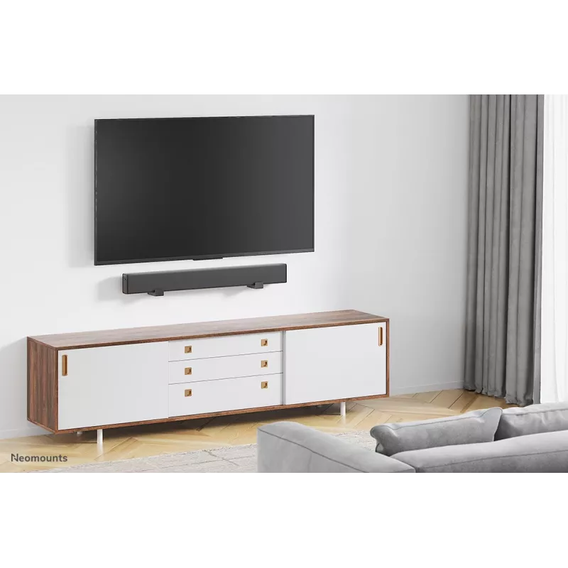 Neomounts AWL29-550BL1 supporto a parete per videobar/soundbar – max. 15 kg – universale