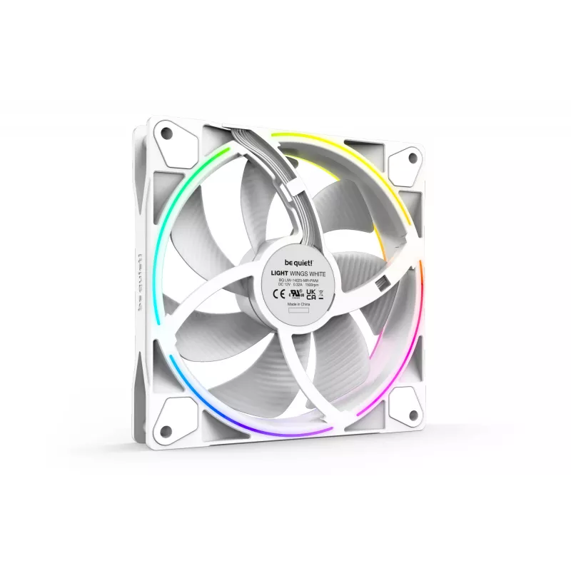 be quiet! Light Wings White | 140mm PWM confezione da tre ventole per case 14 cm 3 pezzi