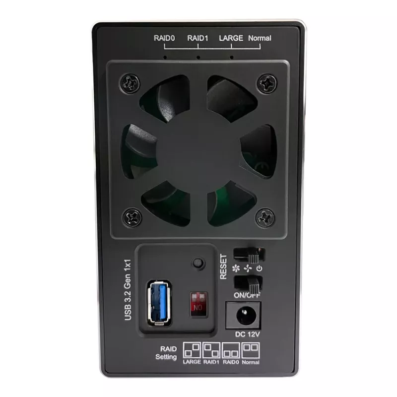 LC-POWER Lc-35u3-raid-2, case esterno per 2 dischi da 3,5