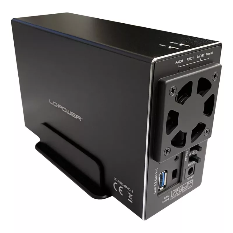 LC-POWER Lc-35u3-raid-2, case esterno per 2 dischi da 3,5