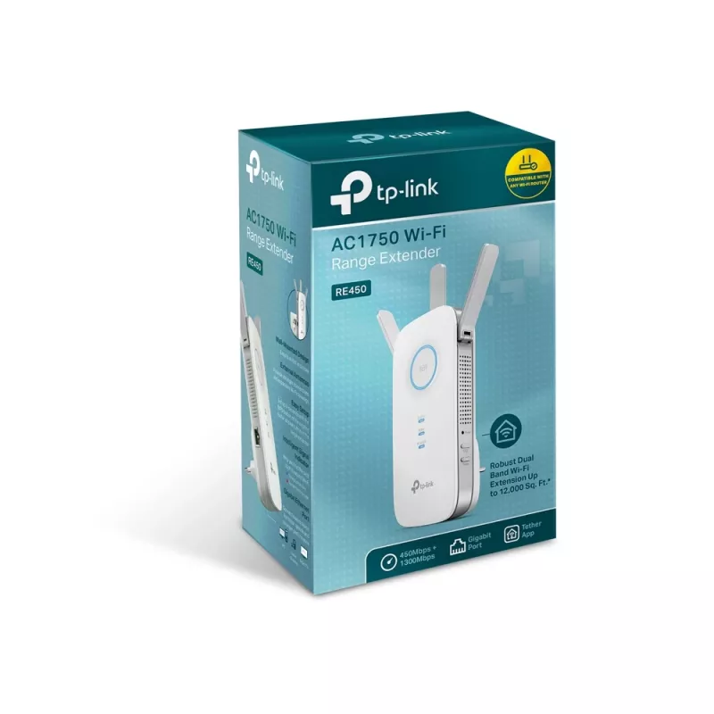 Trasmettitore e ricevitore di rete TP-Link RE450 bianco 10, 100, 1000 Mbit/s