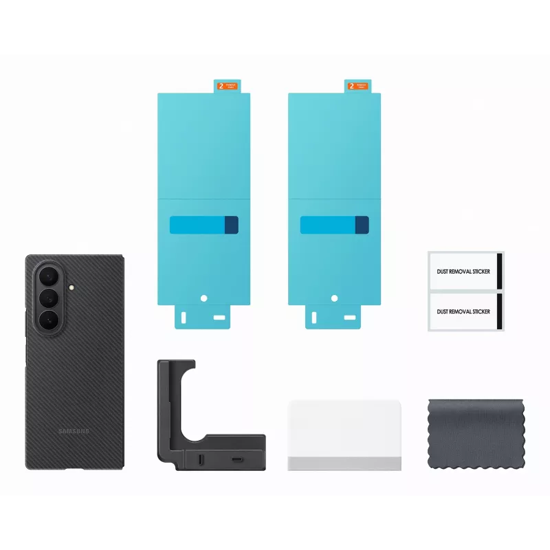 Samsung EF-XF966SBEGWW Carbon Shield custodia per Galaxy Z Fold7, nero