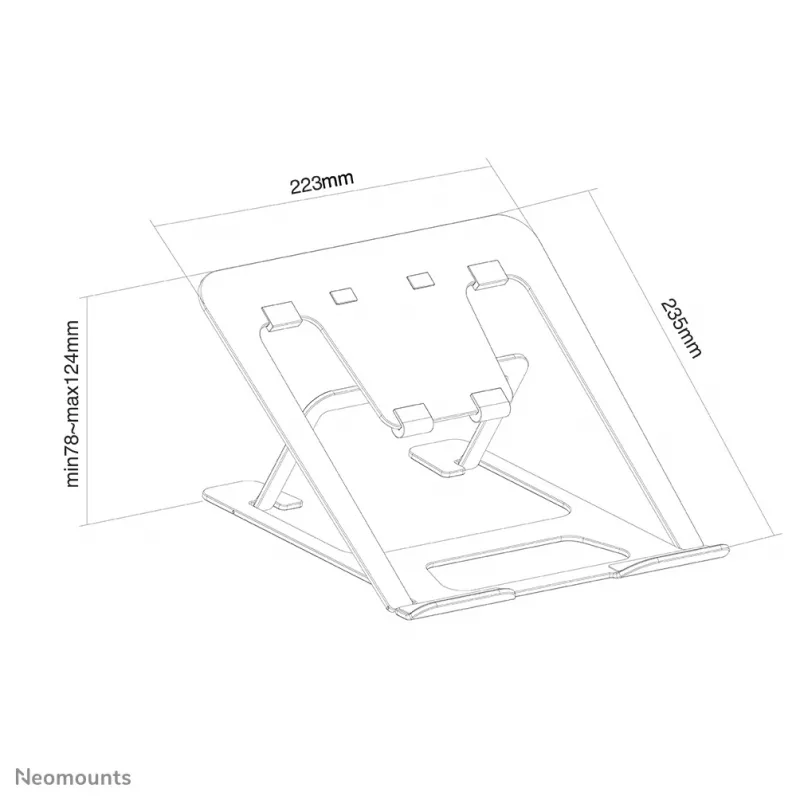 Neomounts NSLS085SILVER supporto per laptop 10–17