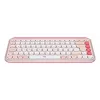 LOGITECH tastiera wireless - Pop Icon Keys - rosa e bianco sporco Qwerty UK