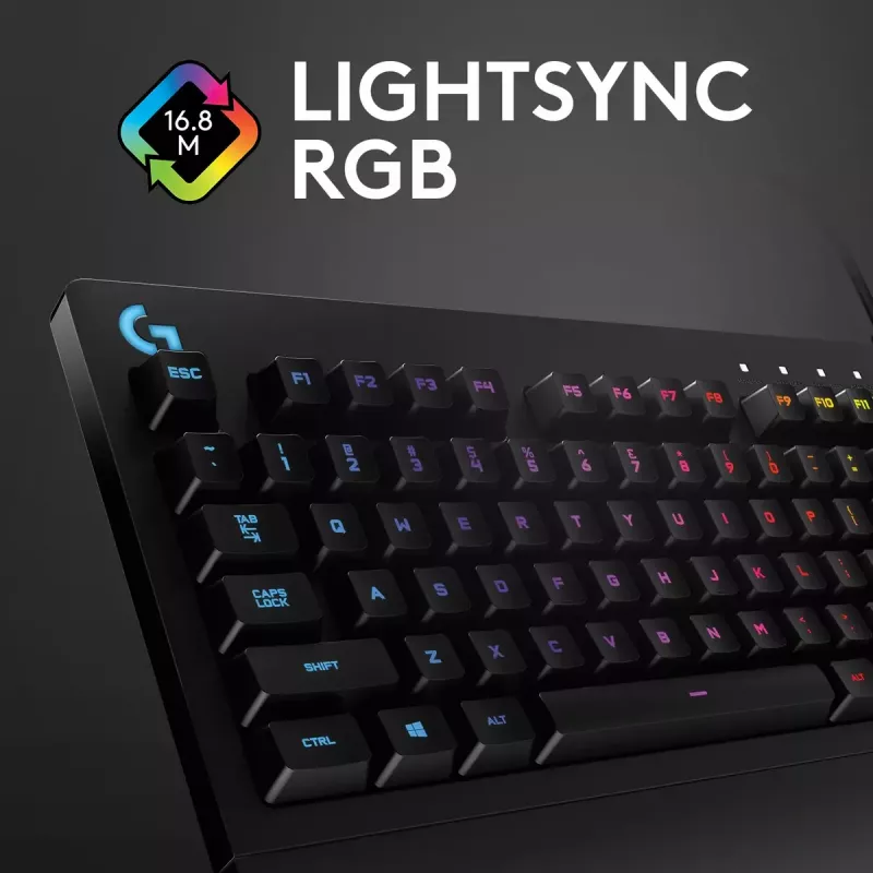 Tastiera gaming Logitech G G213 Prodigy full-size RGB LED con filo