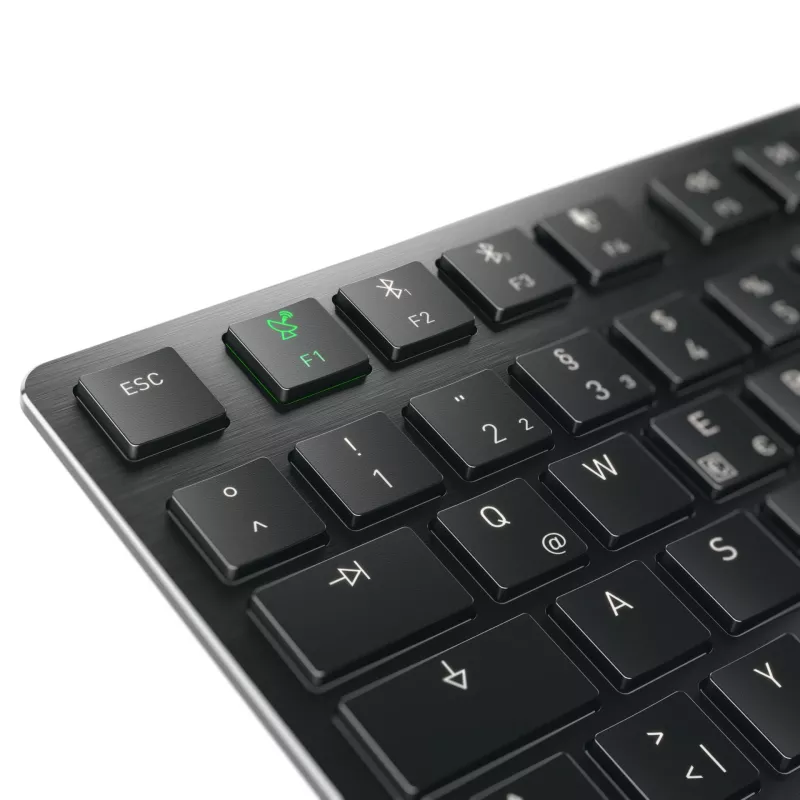 CHERRY KW X ULP 2.0 MINI tastiera ufficio/casa USB + RF Wireless + Bluetooth QWERTZ tedesco nero