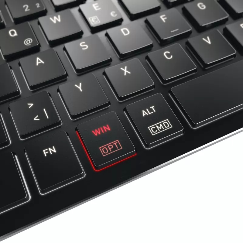 CHERRY KW X ULP 2.0 MINI tastiera ufficio/casa USB + RF Wireless + Bluetooth QWERTZ tedesco nero