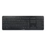 CHERRY Stream Ultimate tastiera ufficio/casa USB + RF Wireless + Bluetooth QWERTZ tedesco nero