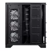 XPG Invader X BTF case PC Midi Tower, ATX/Micro-ATX/Mini-ITX, vetro temperato, 5 ventole ARGB da 120 mm, USB-C, senza alimentatore, nero