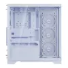 XPG Invader X BTF case PC Midi Tower, ATX/Micro-ATX/Mini-ITX, pannello laterale trasparente, 5 ventole ARGB da 120 mm, USB-C, senza alimentatore, bianco