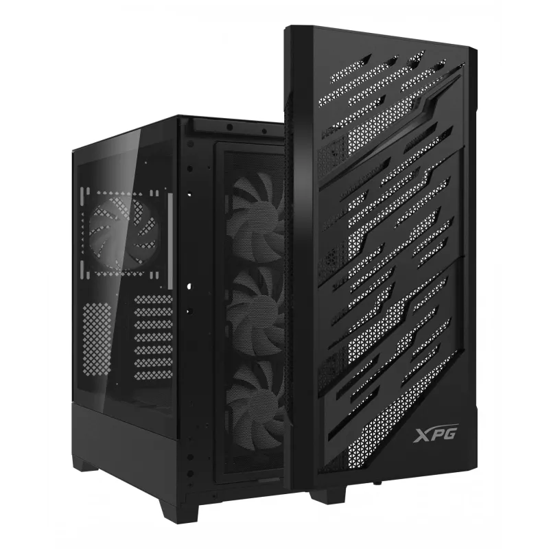 XPG STARKER AIR BTF Mid-Tower nero, Midi Tower, PC, nero, ATX, EATX, micro ATX, Mini-ITX, SPCC, vetro temperato, Gaming