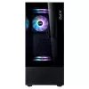 XPG Invader X Mini case PC Midi Tower, ATX/Micro-ATX/Mini-ITX, vetro temperato, 5 ventole ARGB da 120 mm, USB-C, senza alimentatore, nero