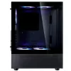 XPG Invader X Mini case PC Midi Tower, ATX/Micro-ATX/Mini-ITX, vetro temperato, 5 ventole ARGB da 120 mm, USB-C, senza alimentatore, nero