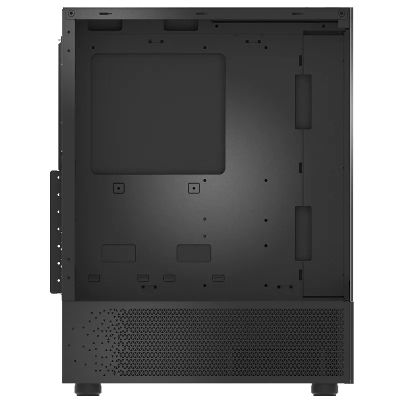 XPG Invader X Mini case PC Midi Tower, ATX/Micro-ATX/Mini-ITX, vetro temperato, 5 ventole ARGB da 120 mm, USB-C, senza alimentatore, nero